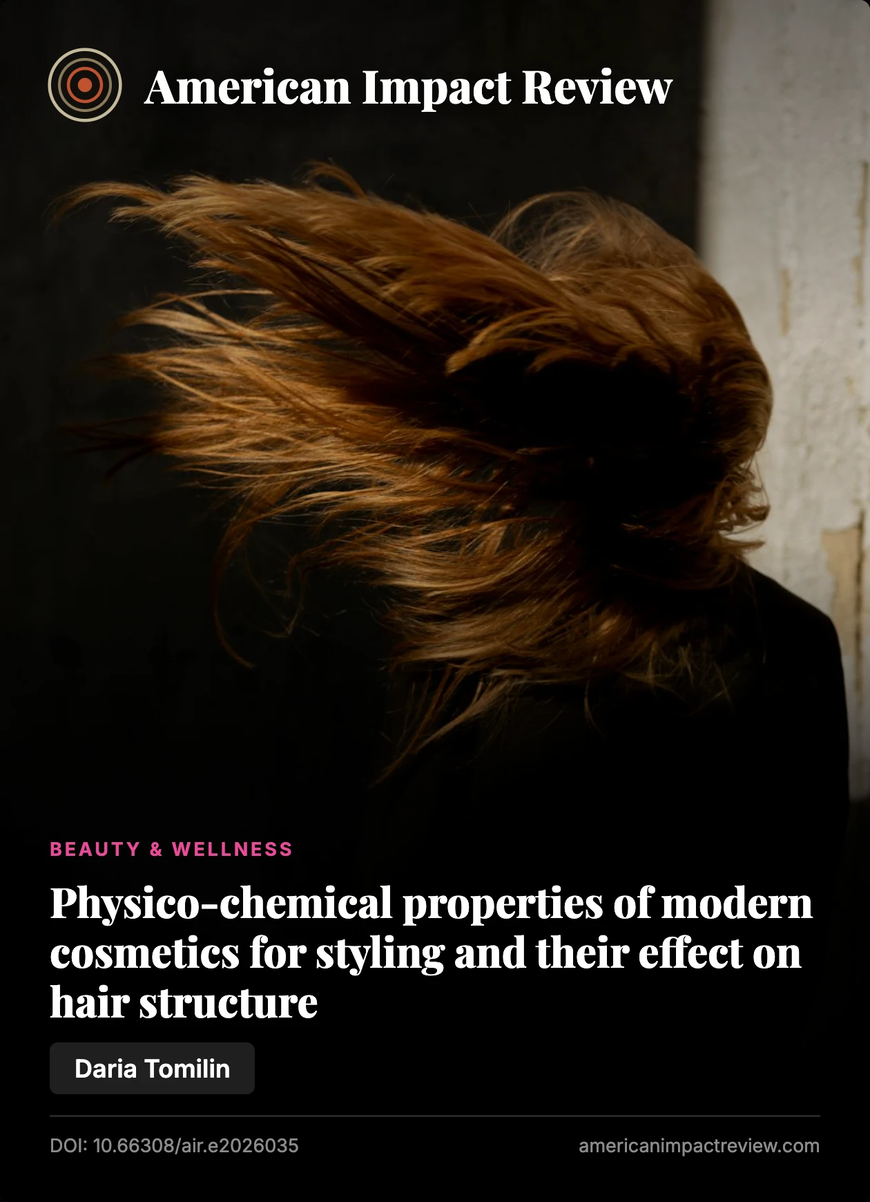Cover: Physico-chemical properties of modern cosmetics for styling and their effect on hair structure