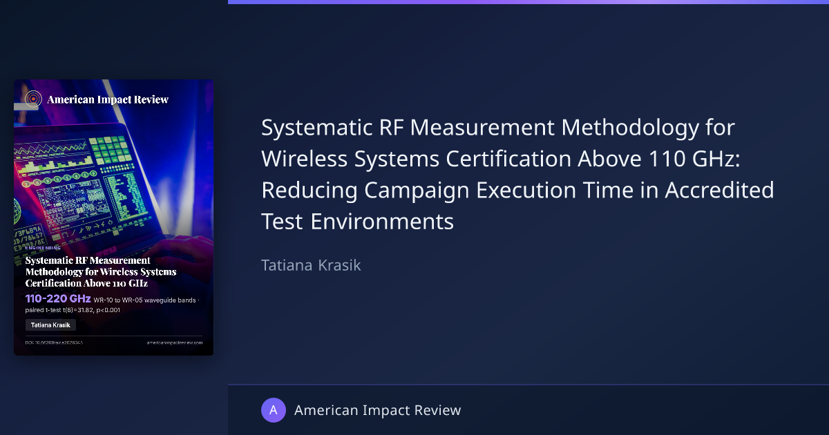 Systematic RF Measurement Methodology for Wireless Systems ...